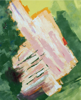 Formanová, Martina. Pole (akryl na plátně). 110 x 90 cm. 2019